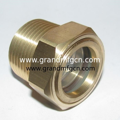 GM-HDM16 M16X1.5 Тяжелые грузовики купольное стекло для измерения уровня масла 5-10 бар Давление диапазона бычьи глаза латуньное стекло для измерения масла для насоса коробка передач скоростной редуктор и больше